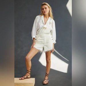 Anthropologie Pilcro Frayed Dungarees
